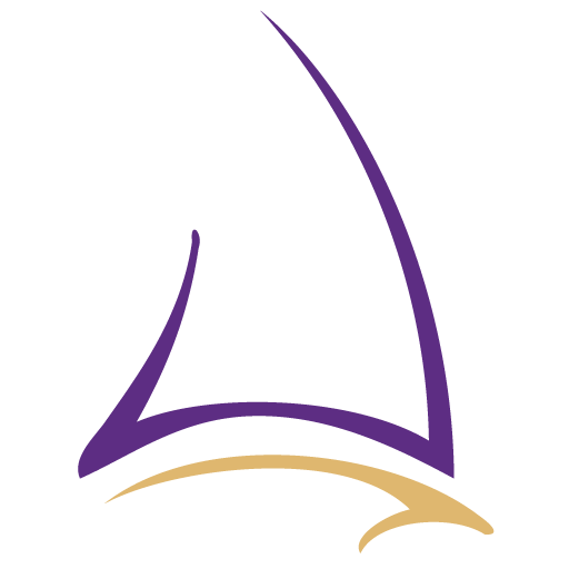 Segel Symbol violett-gold transparant